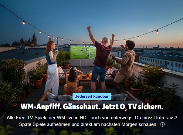 O2 TV kostenlos streamen – 30 Tage Free TV gratis testen