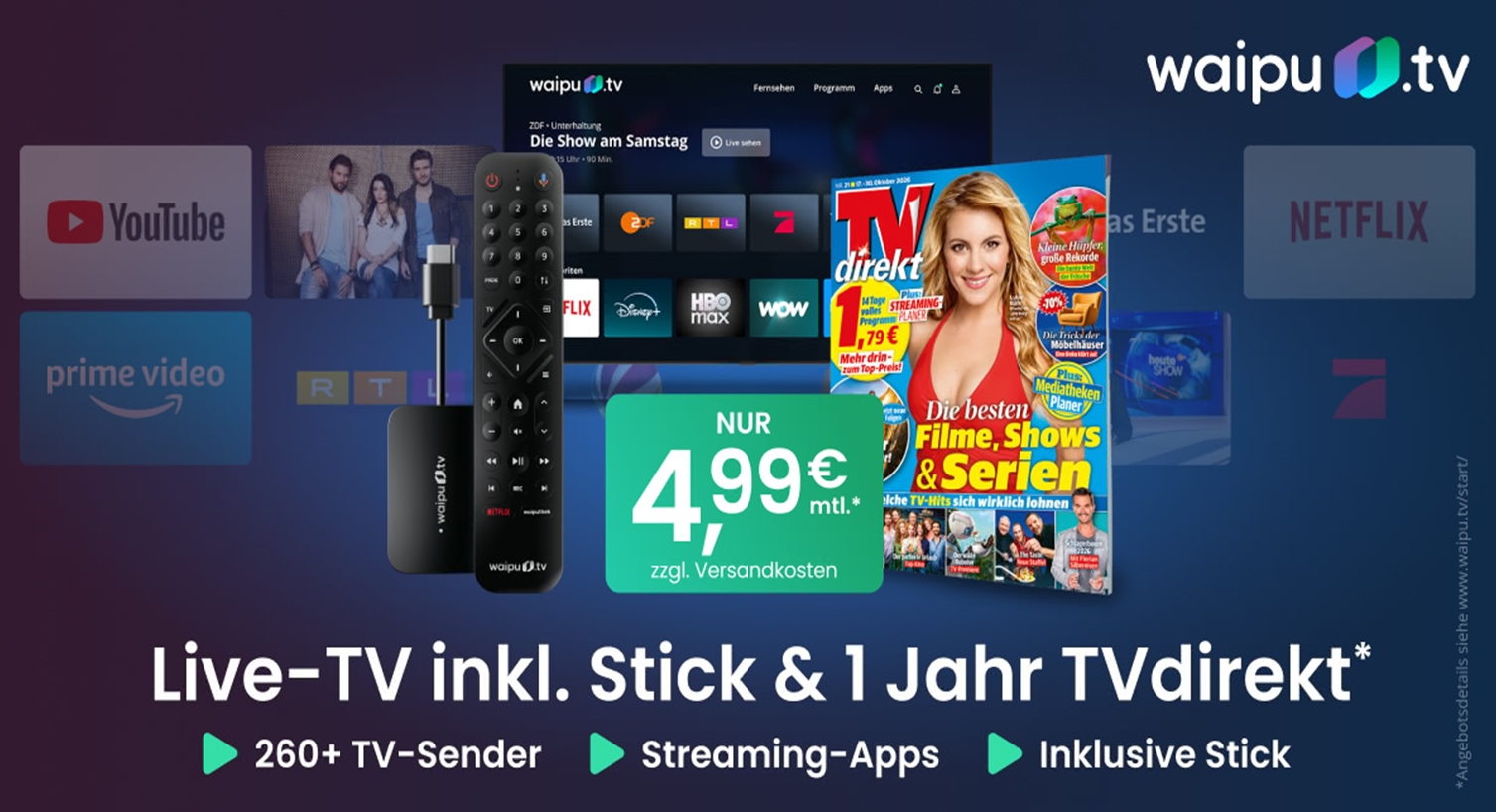 waipu.tv Angebot