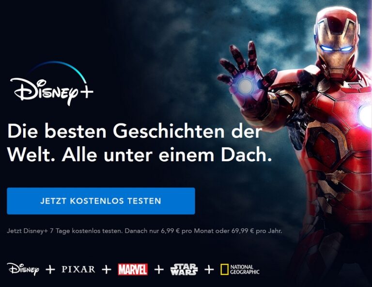 Disney+ kostenlos testen - So geht's - 6 Gratis-Monate hier sichern