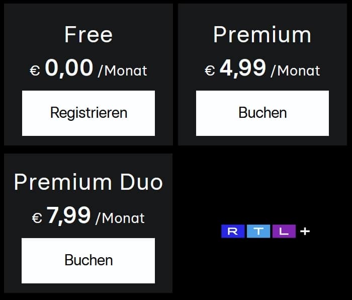 RTL+ Premium Duo jetzt 30 Tage kostenlos testen!