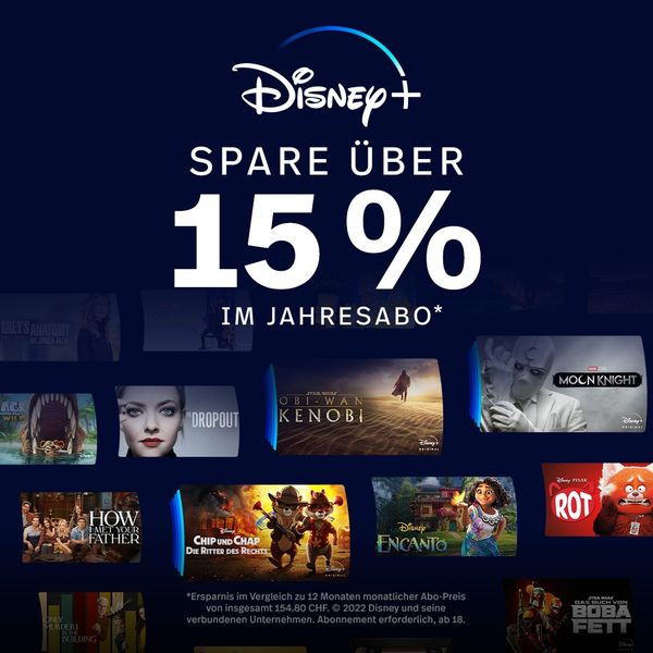 JETZT: Disney+ Angebot: 15% sparen - Nur 7,49€/Monat!