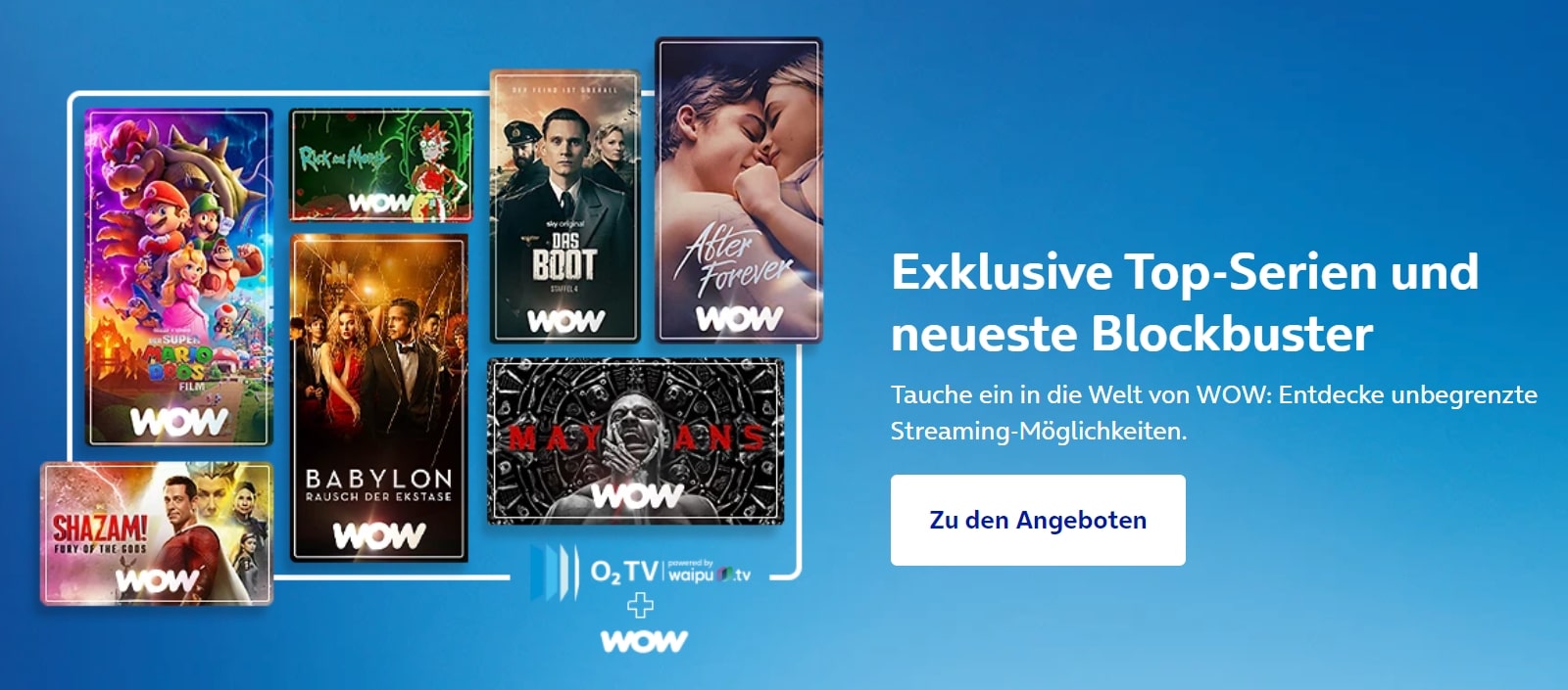 SPECIAL: O2 TV inkl. WOW - 12 Monate ab 17,49€ mtl.!