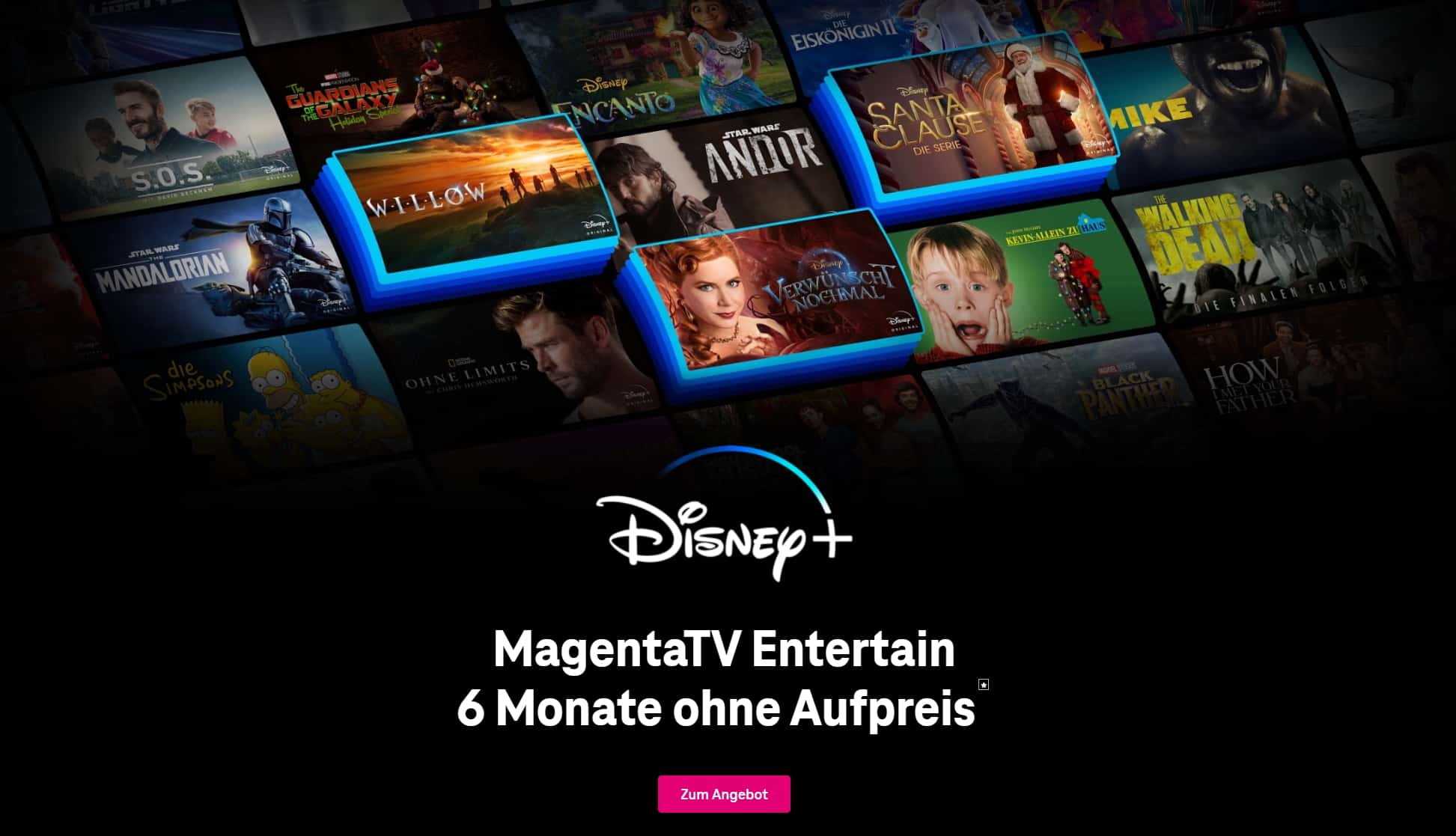 Disney+ Telekom Angebot nur 6€/Monat | Disney+ kostenlos bei MagentaTV Entertain