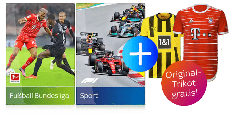 Sky Live-Sport Angebot ab 20€/Monat inkl. Trikot kostenlos!