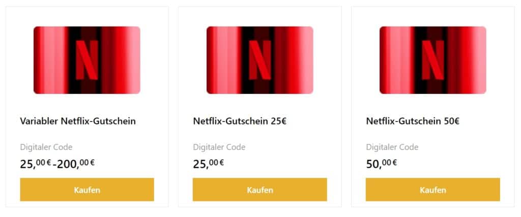 Netflix verschenken - So geht&rsquo;s - NETFLIX Geschenkkarten online kaufen