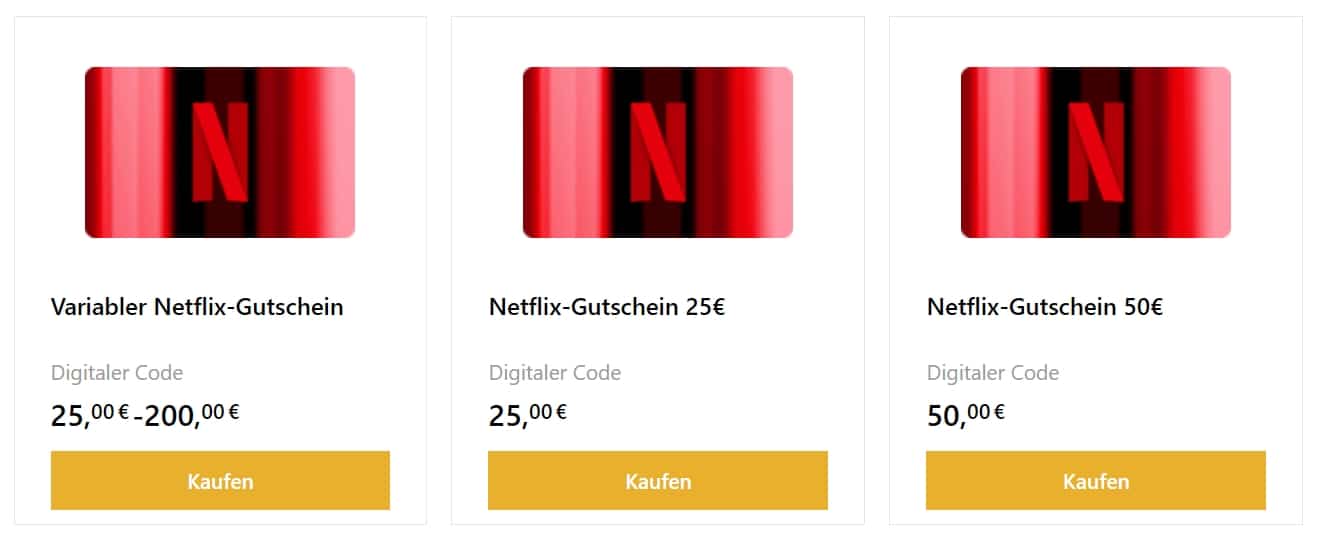 Netflix verschenken 10 kaufen - Geschenkkarten So online - geht\'s NETFLIX € ab