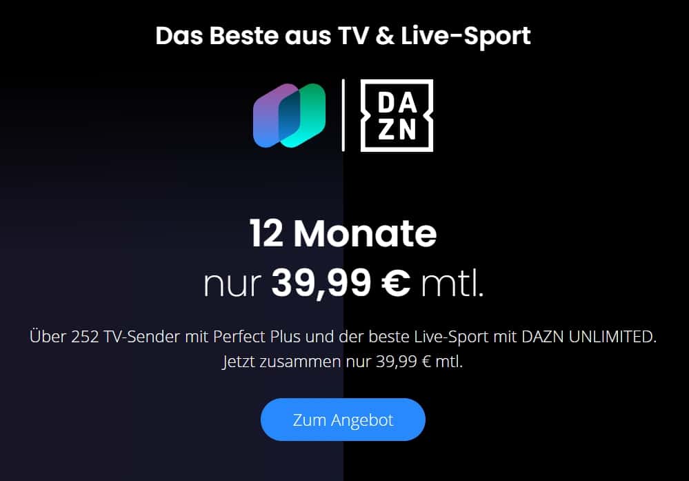 DAZN bei waipu.tv | JETZT: 39,99€ mtl. für DAZN & im waipu.tv Kombi-Angebot!