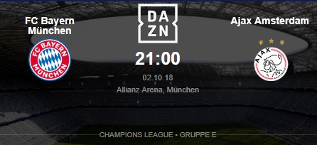 Bayern Ajax Dazn Bayern Ajax Dazn