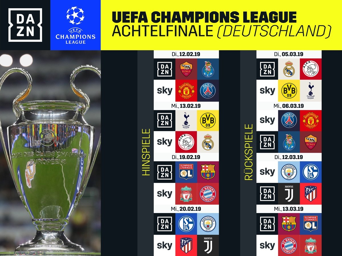 Champions League heute live: Welches Spiel zeigt DAZN im ...