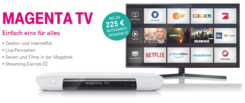 Telekom Magenta TV Angebote IPTV, Streaming, Bundesliga September 2019