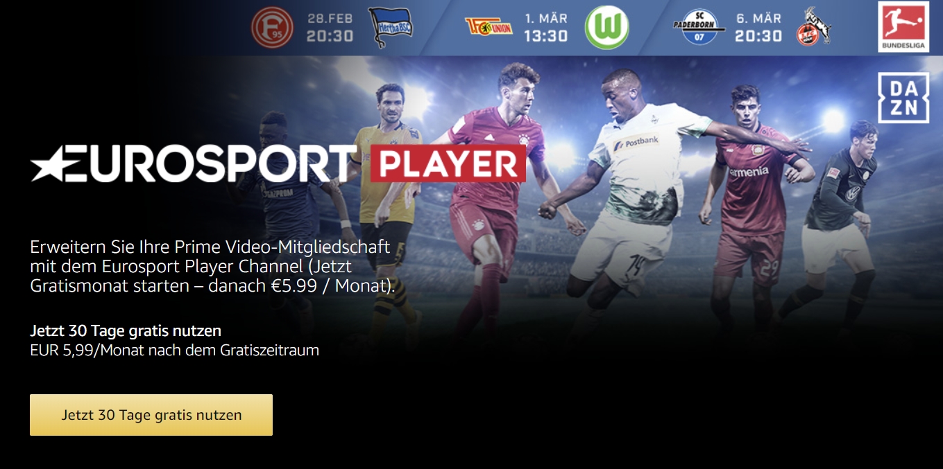 Eurosport Player Angebot
