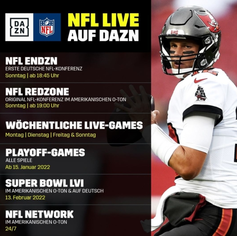 Nfl Live 22 23 Bei Dazn Einzeln Und In Der Redzone Ab 24 99