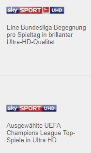 Live-Fußball in Ultra HD - Bundesliga & Champions League LIVE in 4K