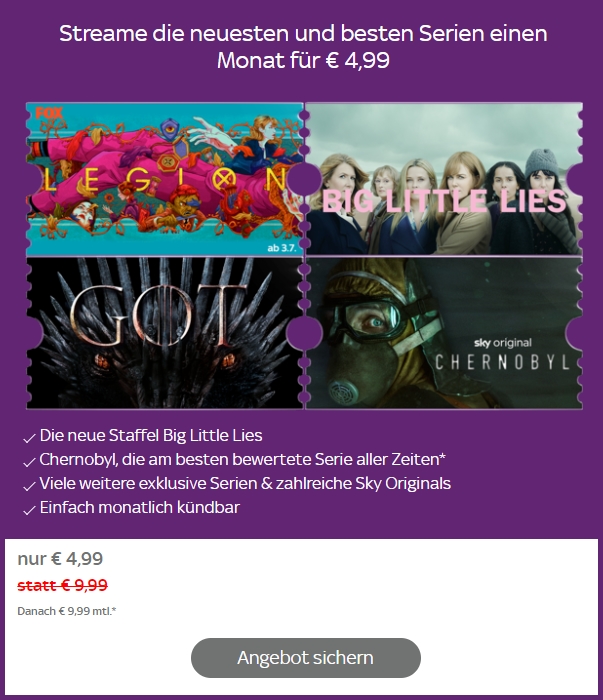 Sky Ticket Entertainment Angebot Sky Ticket Entertainment Angebot